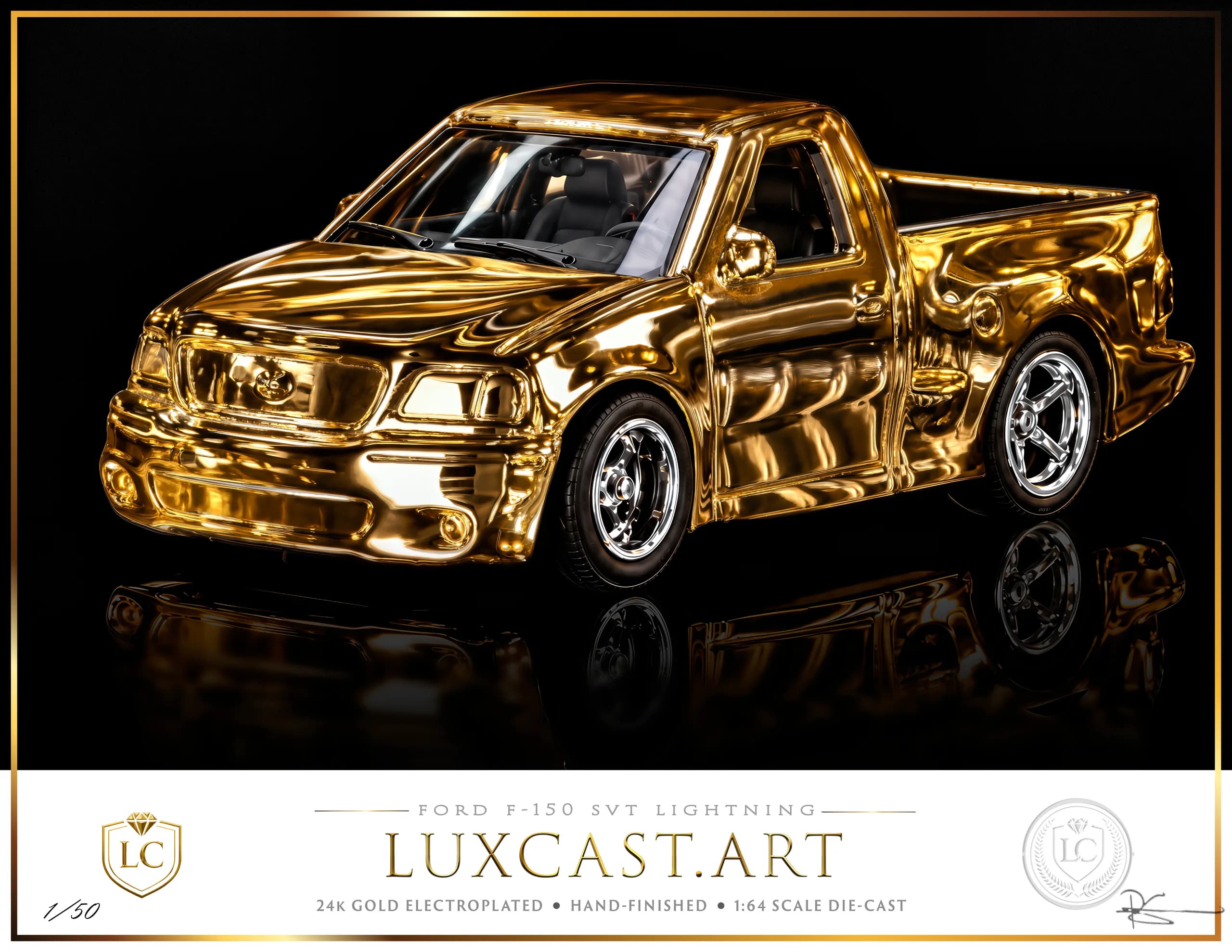 Ford F-150 SVT Lightning signed art print