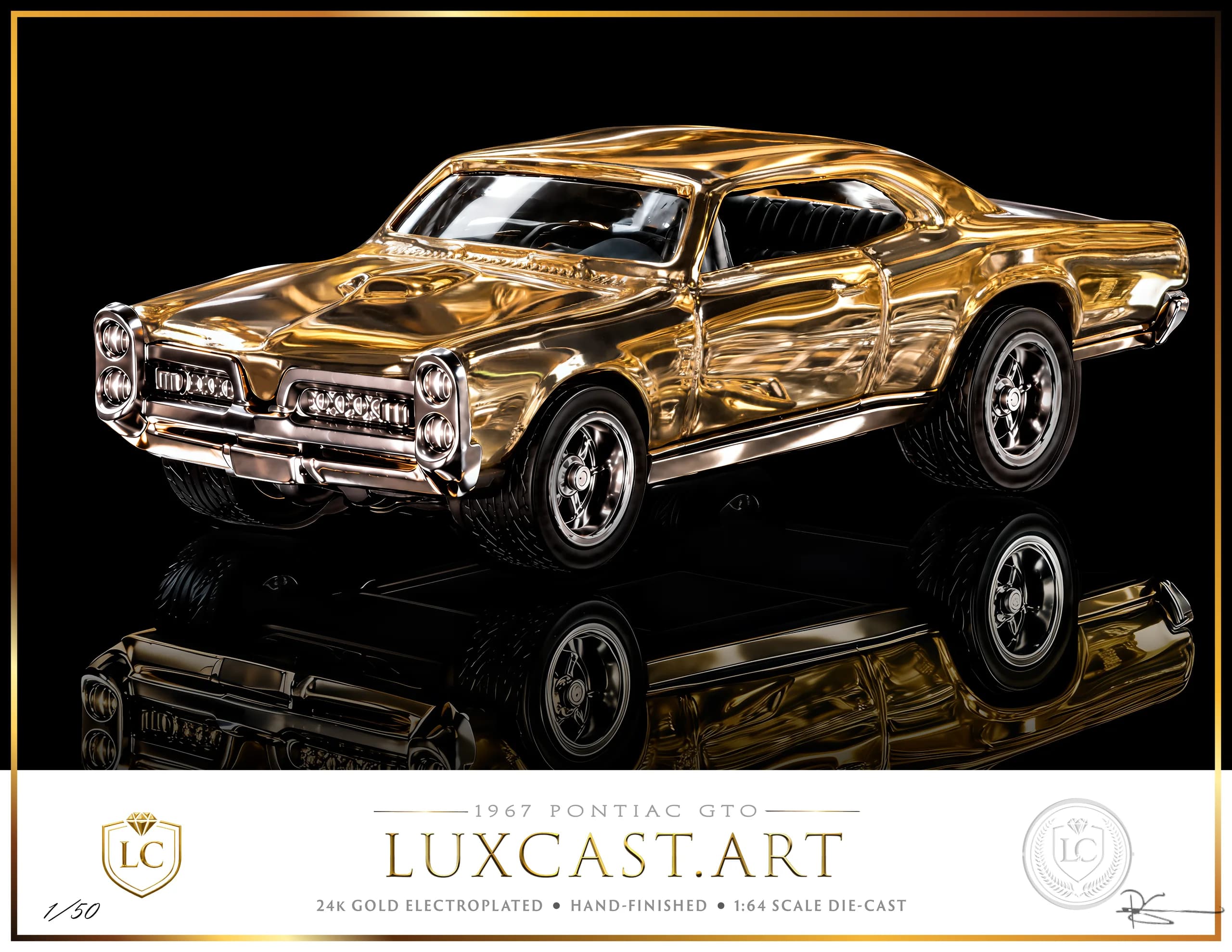1967 Pontiac GTO signed art print