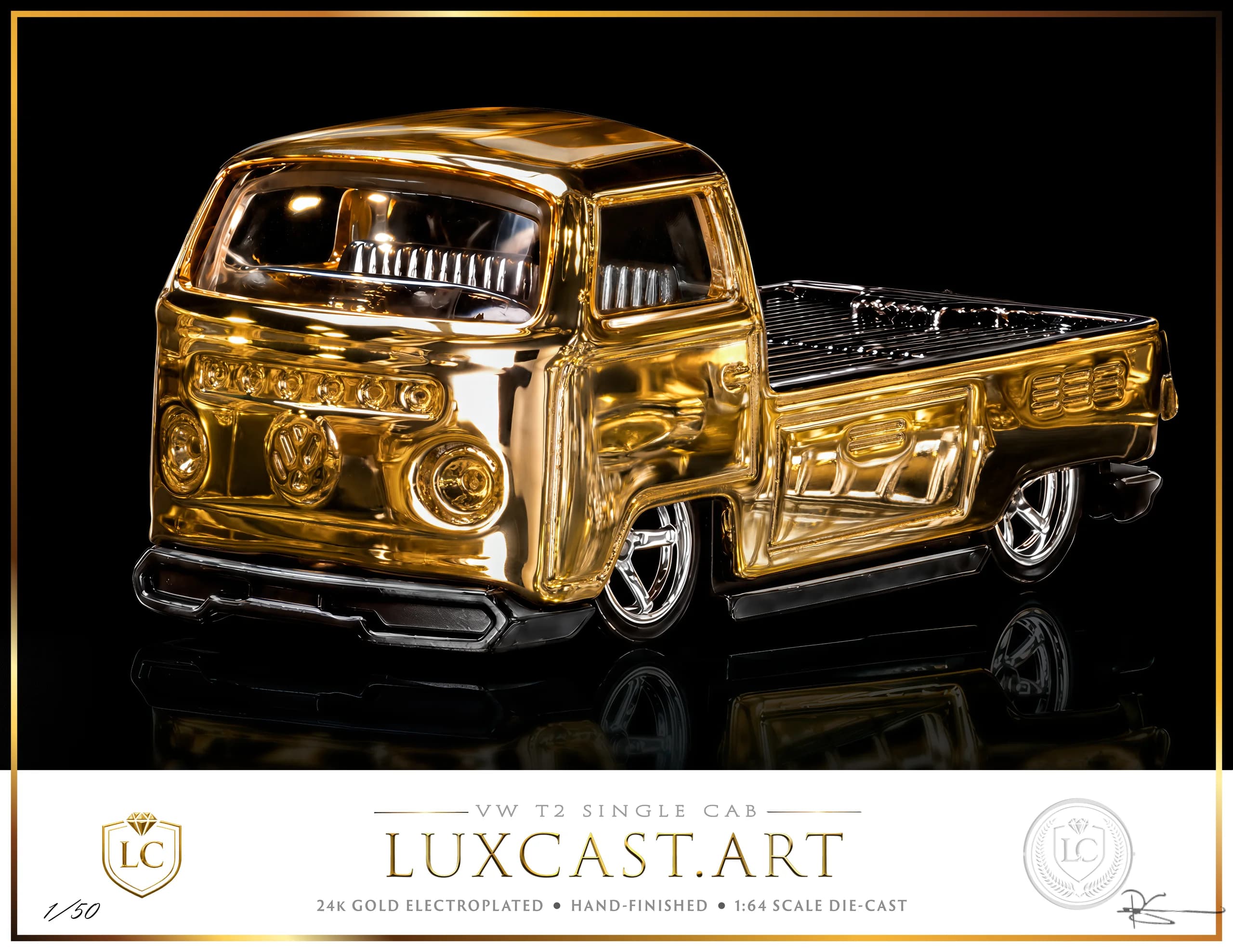 VW T2 Single Cab signed art print